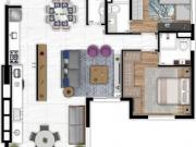 Excelente apartamento tipo para venda com 3 quartos,...
