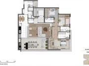 Versátil apartamento tipo para venda em Indianópolis com...