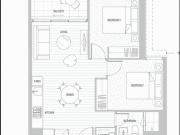 Vibrant Urban Two Bedroom Living in MQ East Tower