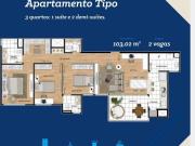 Vila Izabel 3 quartos sendo 2 suítes e 2 vagas de garagem