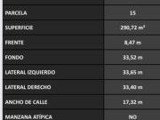 Villa Devoto: lote Propio Apto 1012 mts mas cocheras