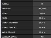 Villa Devoto: lote Propio Apto 1012 mts mas cocheras