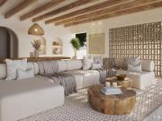 Villa mediterránea estilo ibicenco completamente...