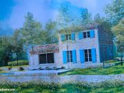 Villa neuve contemporaine en cours de construction