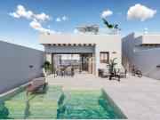 Villas independientes contemporáneas con piscinas en...
