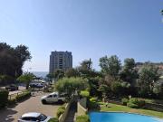 Vista parcial al mar a 1 cuadra de playa reñaca, amoblado