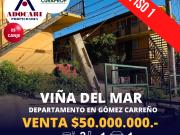 VIÑA DEL MAR DEPARTAMENTO GÓMEZ CARREÑO 2D 1B 1E