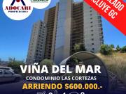 VIÑA DPTO CONDOMINIO LAS CORTEZAS 2D 1B 2E AMOBLADO