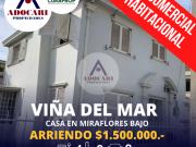 VIÑA DEL MAR / MIRAFLORES BAJO CASA COMERCIAL/HABITACIONAL