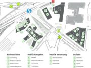 Voll ausgestattete Laborflächen im Businessquartier...