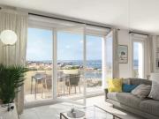 Vue mer Nouvelle résidence neuve à Sète 2 à 4 pièces, 43...