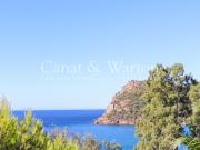 VUE MER PANORAMIQUE: VILLA 2ÈME LIGNE DE LA MER AU RAYOL CAN