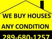 We buy houses