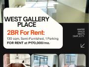 WEST GALLERY PLACE: 2BR For Rent, 130 sqm, Semi...