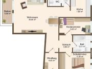 Wilten: 3 Zimmer Anlegerwohnung mit Westbalkon in Innsbruck
