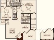 Winridge Apartments and Townhomes 2 Bedrooms, 1 Bathroom B1