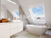 Wohnen im Dachgeschoß! 3 Zimmer, 2 Bäder en suite! NEUBAU!