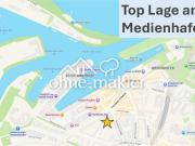 Wohnen in Bestlage am Medien Hafen mit Balkon