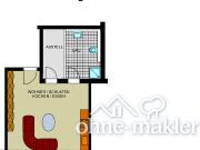 Wohnung 1,5 Zimmer Fußbodenheizung, Barrierefrei