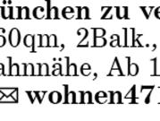 Wohnung in München zu vermieten