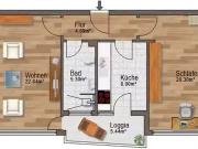 Wohnung kaufen Stuttgart Stilvolle 2 Zimmer Wohnung mit...