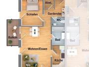 Wohnung kaufen Wangen 2,5 Zimmer Wohnung: 73 m², Balkon,...