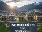Wohnungsbestand von 5 Wohnungen – 5,6 % – Monthey & Sierre