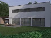 Zeitgenössisches freistehendes Haus zu bauen –...