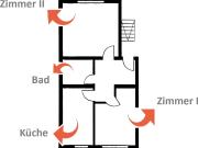 Zentrale 2 Zimmer Wohnung!