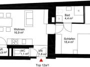 ZENTRALE 2 Zimmerwohnung nahe dem Bauernberg