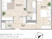 Zentrale Wohlfühloase – Wohnung mit sep. Küche und Blick...