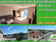 Zentrumsnahe sonnige Dachgeschosswohnung mit Eckterrasse...