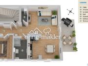 Zentrumsnahe Wohnung mit 2,5 Zimmern und Blick ins...